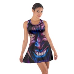 Shadow Madness (ai) Cotton Racerback Dress by dflcprintsclothing