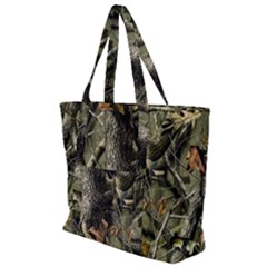 Realtree Camo Seamless Pattern Camo Hunting Zip Up Canvas Bag by Perong