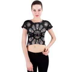 Photo Chartres Notre Dame Crew Neck Crop Top by Bedest