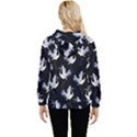 Crane Pattern Women s Lightweight Drawstring Hoodie View4