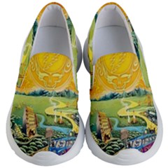 Grateful Dead Golden Road Kids Lightweight Slip Ons by Bedest