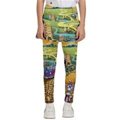 Grateful Dead Golden Road Kids  Skirted Pants by Bedest