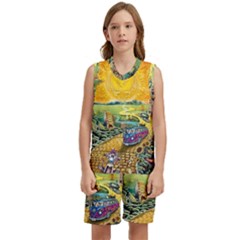 Grateful Dead Golden Road Kids  Basketball Mesh Set by Bedest