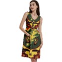 Grateful Dead Steal Your Face Deadhead Hippie Logo Music Sleeveless Dress With Pocket View3