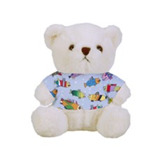 Fish Ocean Sea Water Diving Blue Full Print Cuddly Teddy Bear by Perong