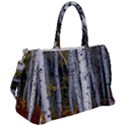 White Birch Trees Autumn Duffel Travel Bag View2