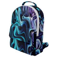 Nature Water Wave Architecture Flap Pocket Backpack (small) by Salmanaz77