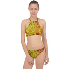 Oil Drop Water Oil Abstract Oily Halter Bikini Set by Salmanaz77