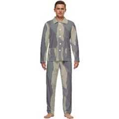 Maximal Camo Print Design Men s Long Sleeve Velvet Pocket Pajamas Set by dflcprintsclothing