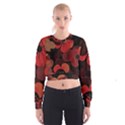 Flower Floral Flora Nature Pattern Background Backdrop Cropped Sweatshirt View1