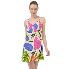 Tropical Sheets Summer Beach Summer Time Chiffon Dress by Paksenen