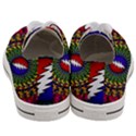 Grateful Dead Bear Pattern Women s Low Top Canvas Sneakers View4