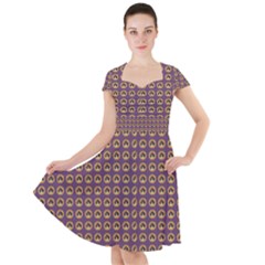 Olimedpurp Cap Sleeve Midi Dress With Pockets by snowwhitegirl