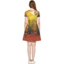 Forest Woods Autumn Nature Inside Out Cap Sleeve Dress View2