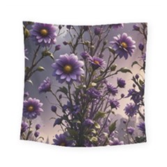 Flower Bloom Blossom Nature Flora Square Tapestry (small) by Apenda