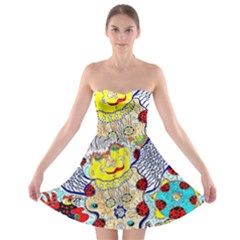 Supersonic Ladybug Angel Power Strapless Bra Top Dress by chellerayartisans