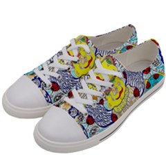 Supersonic Ladybug Angel Power Women s Low Top Canvas Sneakers by chellerayartisans