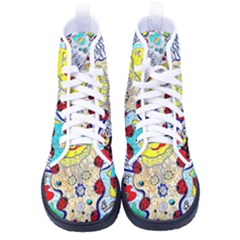 Supersonic Ladybug Angel Power Women s High-top Canvas Sneakers by chellerayartisans