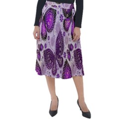 Butterflies Butterfly Insect Animal Nature Classic Velour Midi Skirt  by Maspions