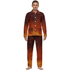 Water Drops, Lui, Amazing Men s Long Sleeve Velvet Pocket Pajamas Set by kyorashop23