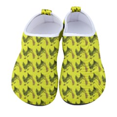 Fern Pattern 2 Yellow Women s Sock-style Water Shoes by snowwhitegirl