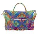 Colorful Flora Flora Kazakh Pattern Carry-on Travel Shoulder Bag View2