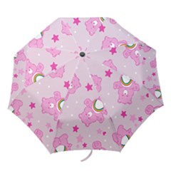 Cheer Bear Pink, Care, Care Bears, Cartoon Folding Umbrellas by kyorashop23