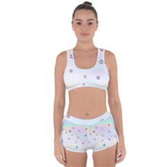 Stars, Cute, Pastel, Pattern Racerback Boyleg Bikini Set by kyorashop23