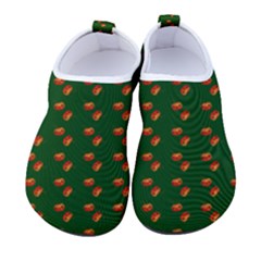 Kawaii Pumpkin Patt Green Kids  Sock-style Water Shoes by snowwhitegirl