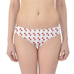 Kawaii Pumpkin Patt White Hipster Bikini Bottoms by snowwhitegirl