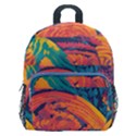 Painting print _20240816_161017_0000 Kids  Age 5-10 Lightweight School Backpack with Side Pockets View1