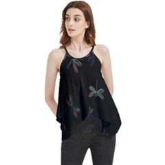 Background Pattern Dragonfly Flowy Camisole Tank Top by Posterlux