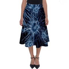 Neurons Brain Cells Structure Perfect Length Midi Skirt by anzea