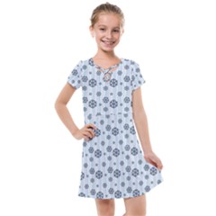 Snowflakes Winter Christmas Kids  Cross Web Dress by anzea