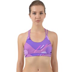 Colorful Labstract Wallpaper Theme Back Web Sports Bra by Apen