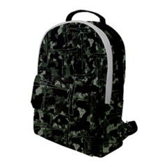 Hunting Motif Camouflage Pattern Print Bk Flap Pocket Backpack (large) by dflcprintsclothing