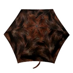 Brown Wool Texture Mini Folding Umbrellas by kyorashop23