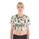 Cats, All, Collage, Cat Cotton Crop Top View1