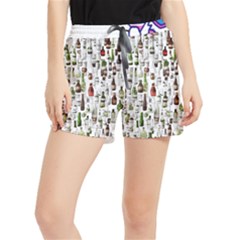 Bottle Chic Print Patterns Women s Runner Shorts by BellaVistaTshirt02