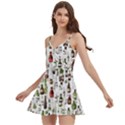 Bottle Chic Print Patterns Body Wrap Sleeveless V-Neck Mini Dress View2