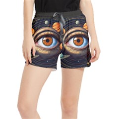 Eye Of The Universe (ai) Women s Runner Shorts by dflcprintsclothing