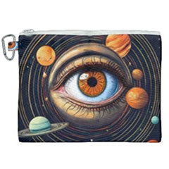 Eye Of The Universe (ai) Canvas Cosmetic Bag (xxl) by dflcprintsclothing