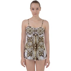 Opulent Essence Print Babydoll Tankini Top by dflcprintsclothing