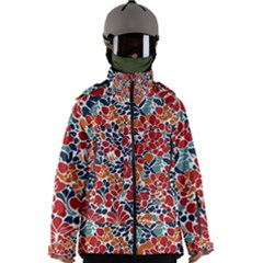 Colorfuleclecticfloralpattern Men s Zip Ski And Snowboard Waterproof Breathable Jacket by BellaVistaTshirt02