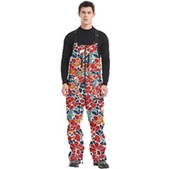 Colorfuleclecticfloralpattern Men s Front Zip Ski And Snowboard Bib Pants by BellaVistaTshirt02