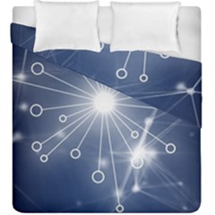 Network Technology Connection Duvet Cover Double Side (king Size) by anzea