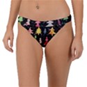 Fun Christmas Trees Adoxali Scandinavian Artistic Background Pattern Band Bikini Bottoms View1