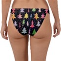 Fun Christmas Trees Adoxali Scandinavian Artistic Background Pattern Band Bikini Bottoms View2