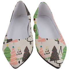 Christmas Trees Icons Women s Block Heels  by Apen