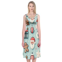 Christmas Decoration Angel Midi Sleeveless Dress by Apen